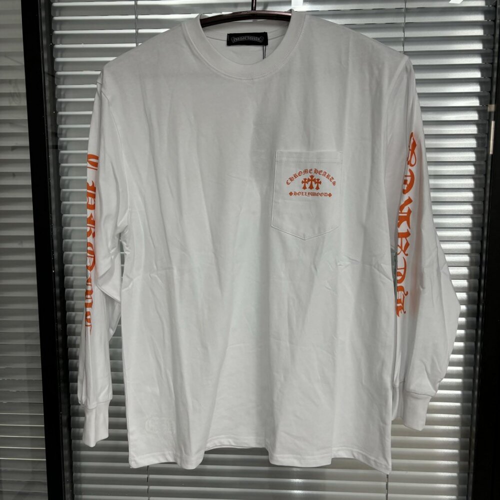 Chrome Hearts white long-sleeved T-shirt